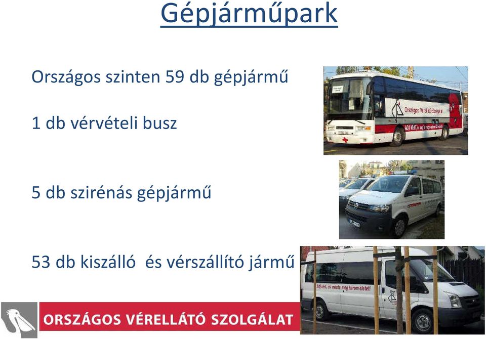 busz 5 db szirénás gépjármű 53