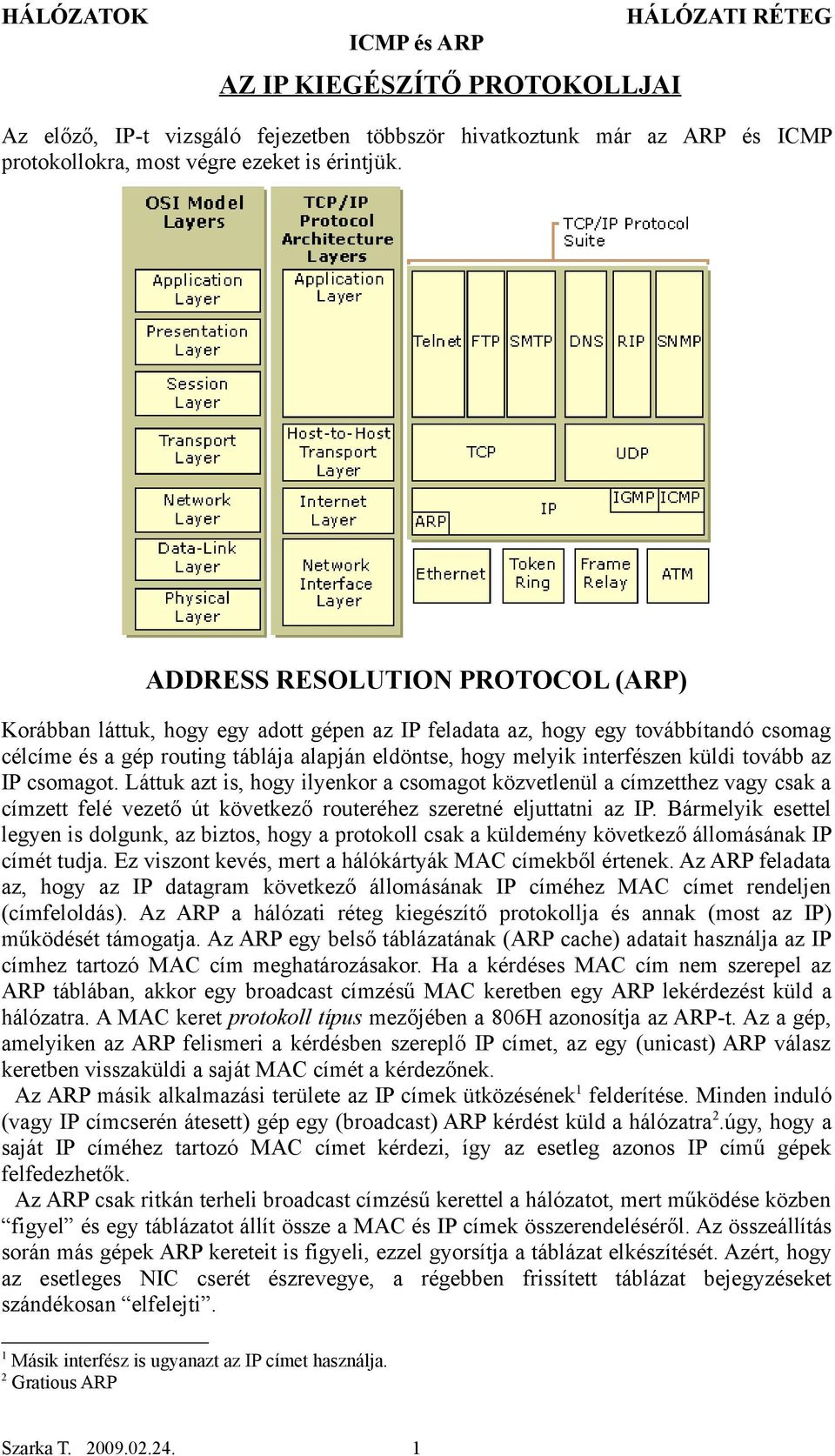 küldi tovább az IP csomagot. Láttuk azt is, hogy ilyenkor a csomagot közvetlenül a címzetthez vagy csak a címzett felé vezető út következő routeréhez szeretné eljuttatni az IP.