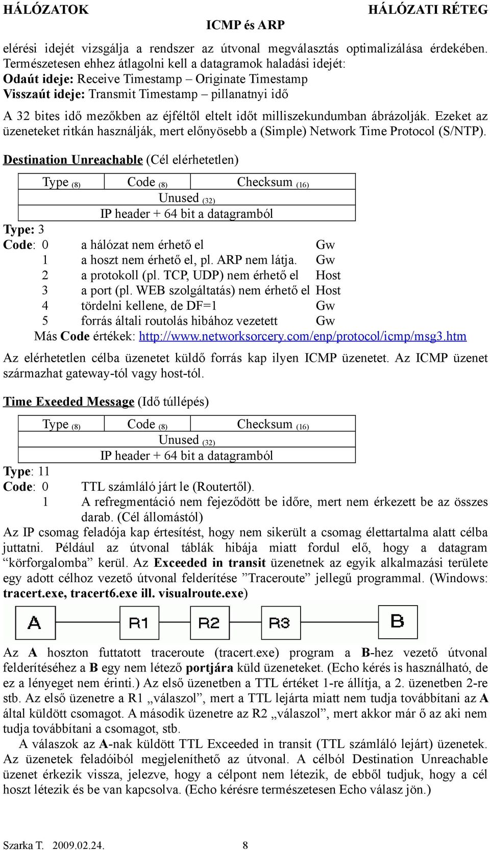 éjféltől eltelt időt milliszekundumban ábrázolják. Ezeket az üzeneteket ritkán használják, mert előnyösebb a (Simple) Network Time Protocol (S/NTP).