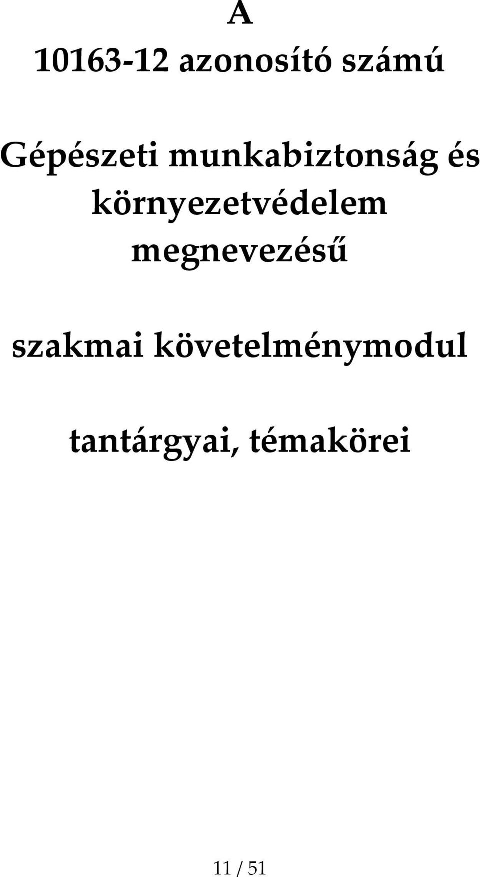 környezetvédelem megnevezésű