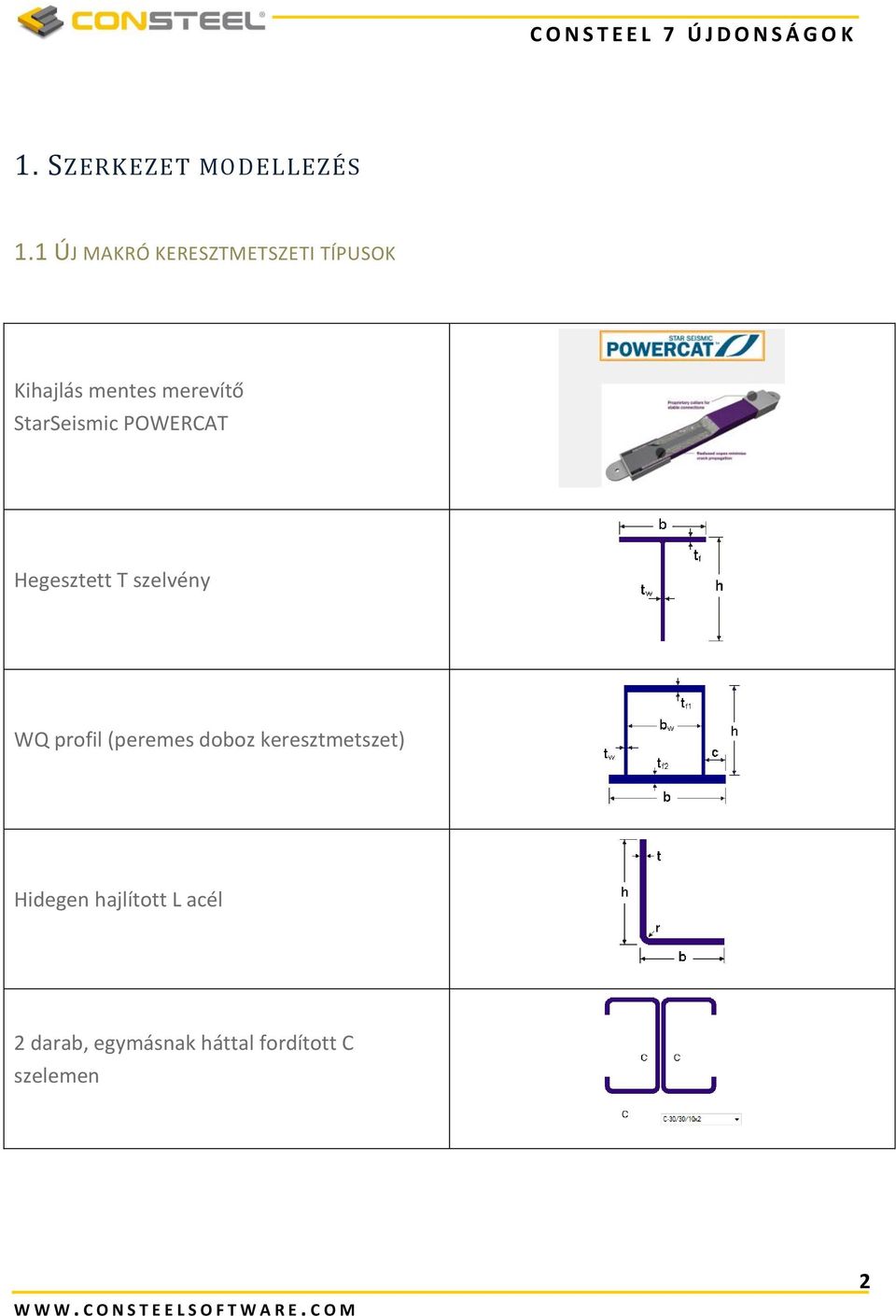 StarSeismic POWERCAT Hegesztett T szelvény WQ profil