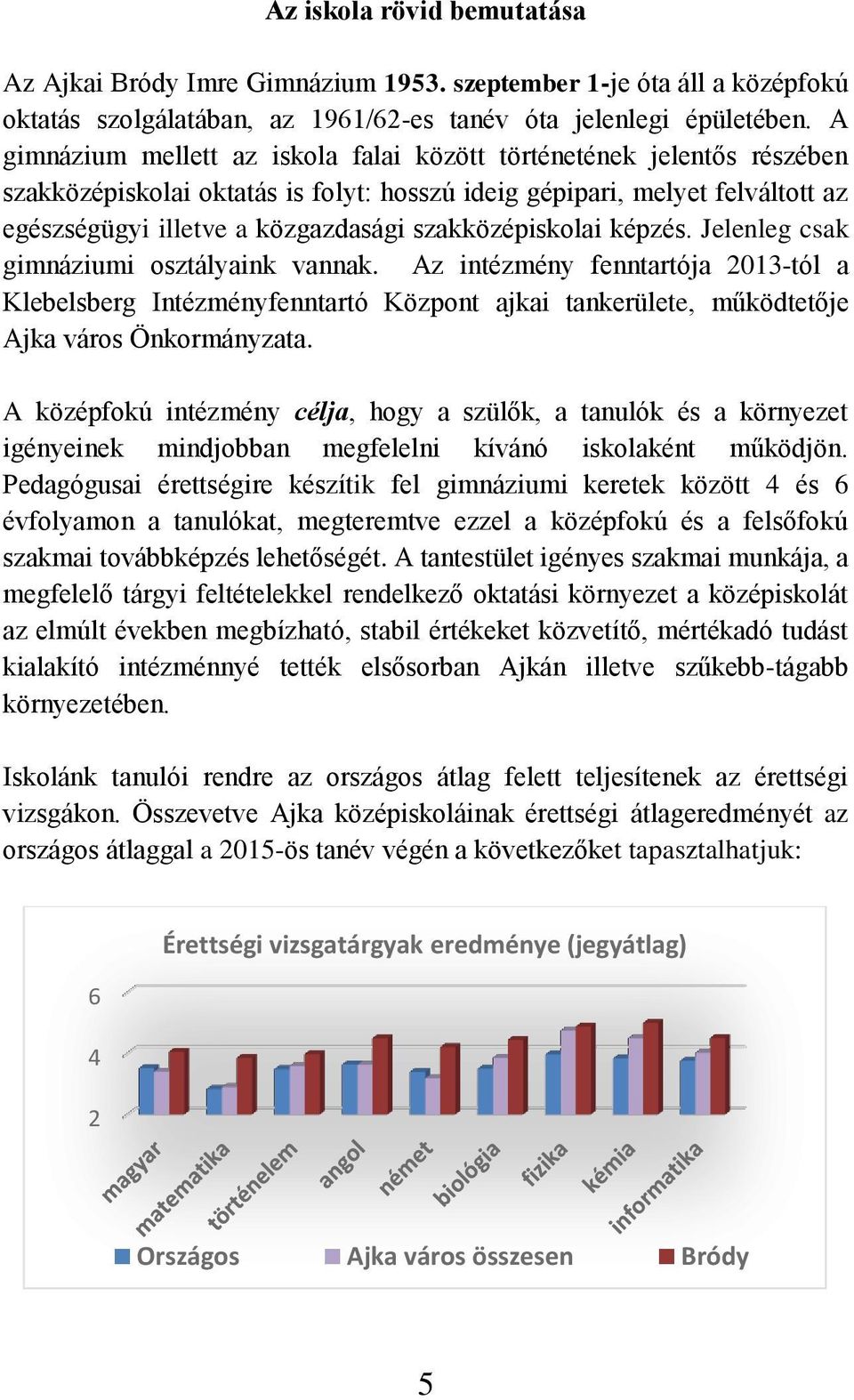szakközépiskolai képzés. Jelenleg csak gimnáziumi osztályaink vannak.