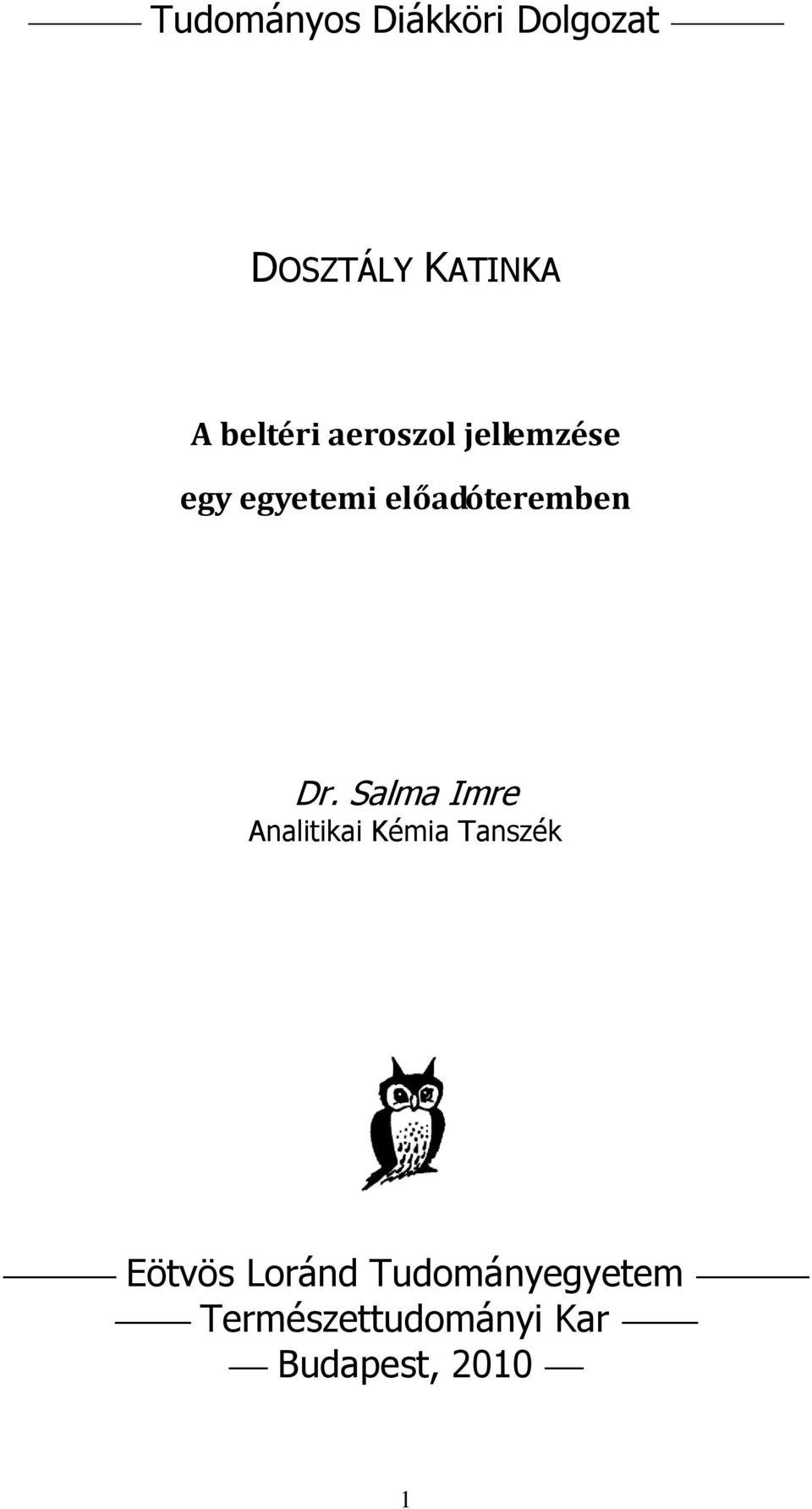 előadóteremben Dr.
