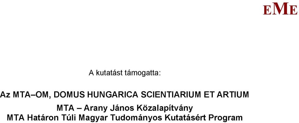 Arany János Közalapítvány TA Határon