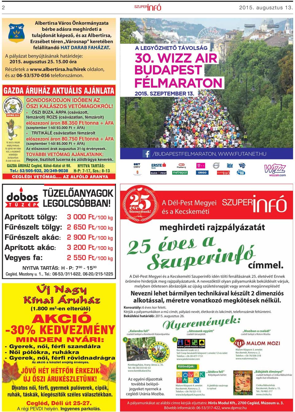 WIZZ AIR BUDAPEST FÉLMARATON 2015.