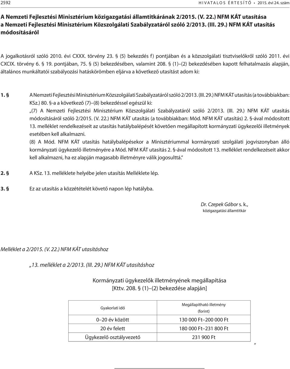 (5) bekezdés f) pontjában és a közszolgálati tisztviselőkről szóló 2011. évi CXCIX. törvény 6. 19. pontjában, 75. (5) bekezdésében, valamint 208.