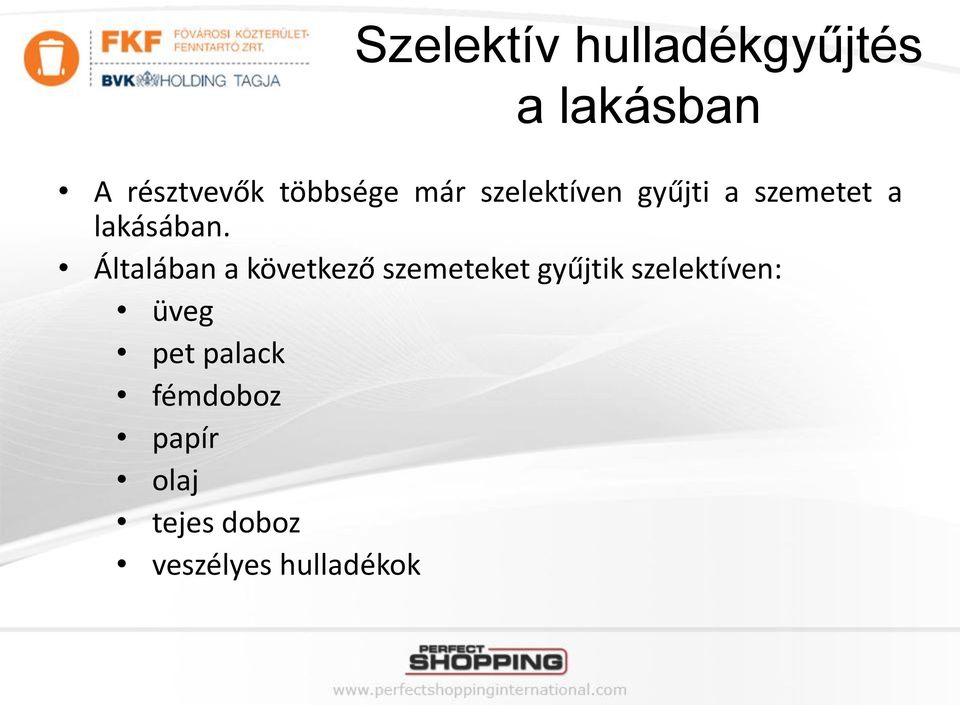 Házhoz menő szelektív hulladékgyűjtés - PDF Ingyenes letöltés