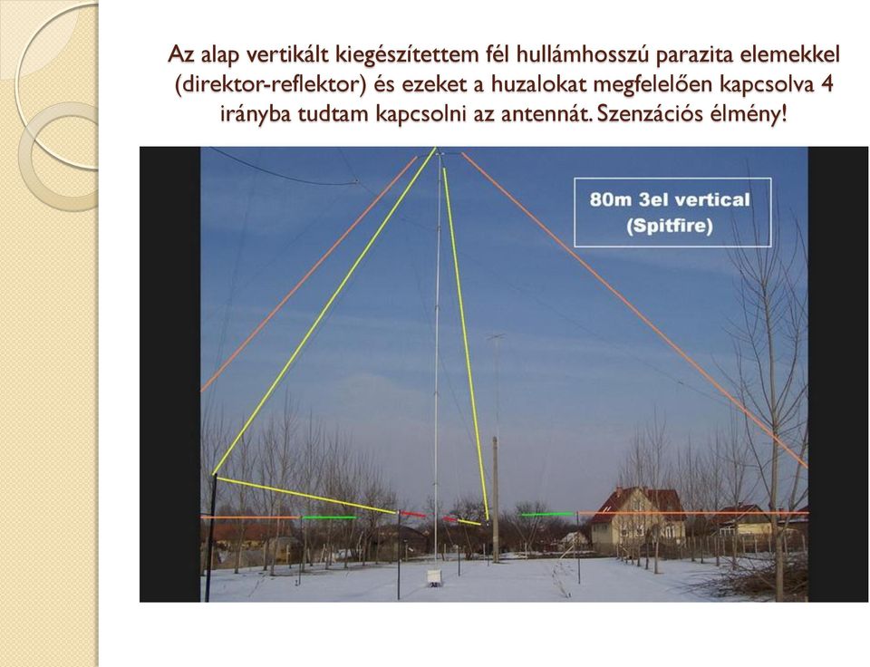 (direktor-reflektor) és ezeket a huzalokat