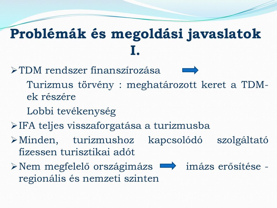 részére Lobbi tevékenység IFA teljes visszaforgatása a turizmusba Minden,