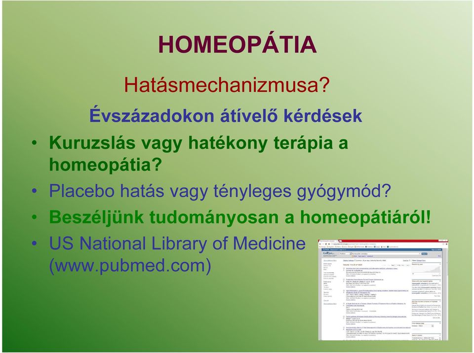 terápia a homeopátia?