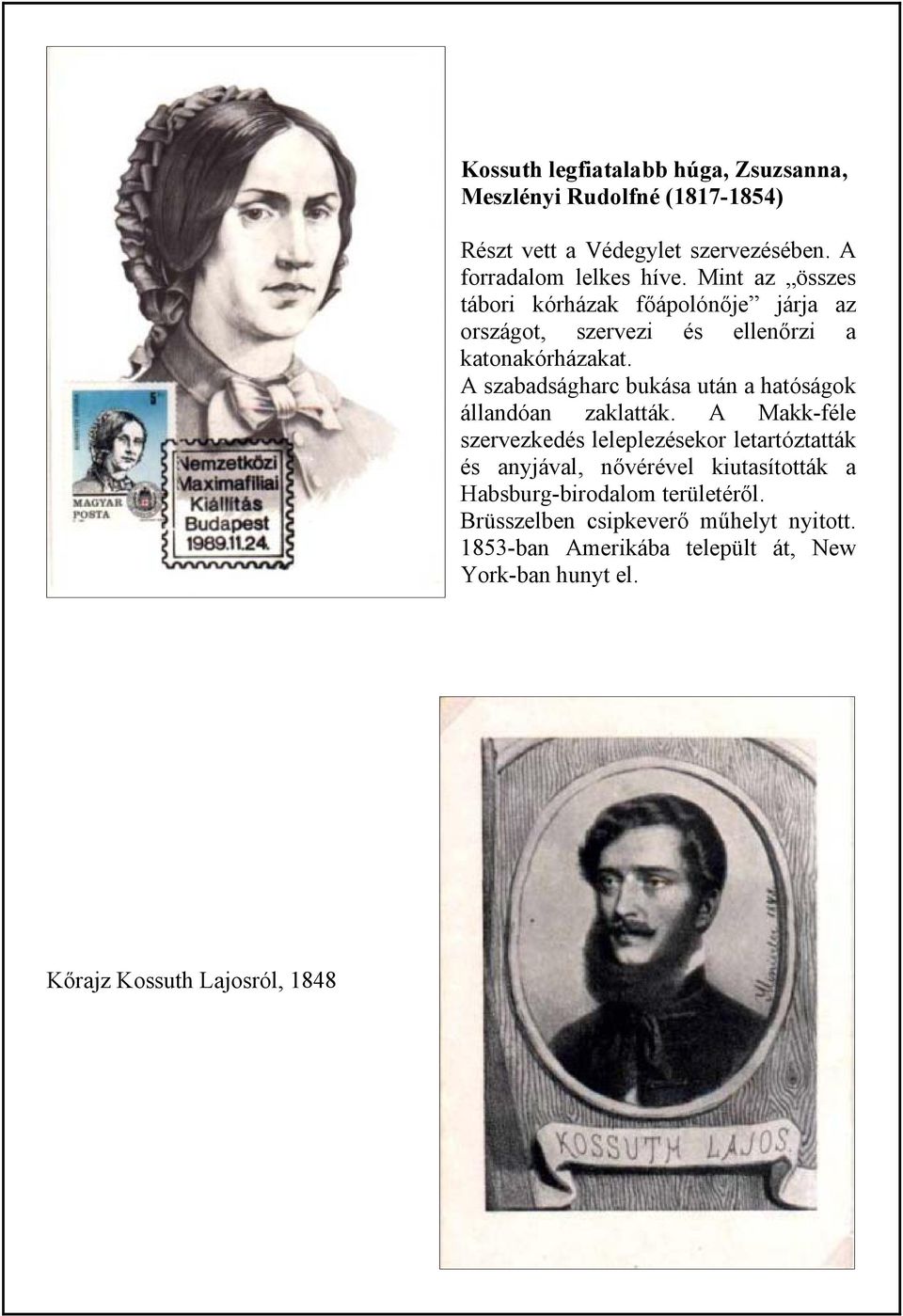 A szabadságharc bukása után a hatóságok állandóan zaklatták.