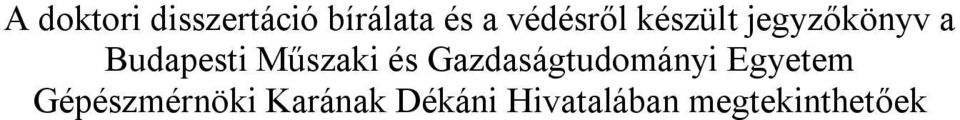 Műszaki és Gazdaságtudományi Egyetem