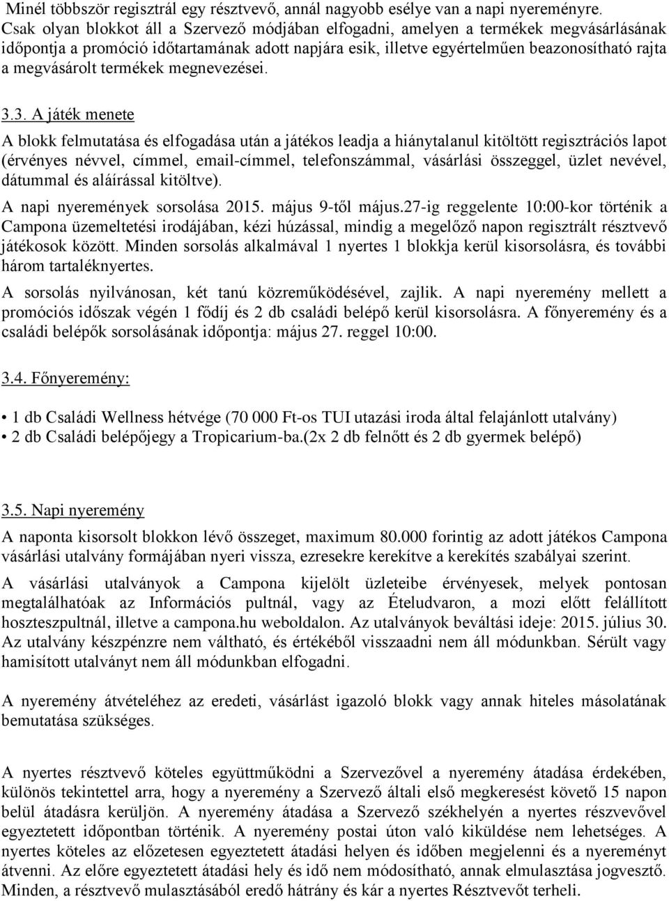 termékek megnevezései. 3.