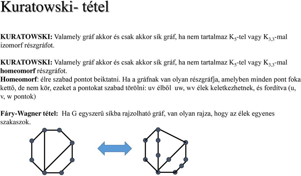 Homeomorf: élre szabad pontot beiktatni.