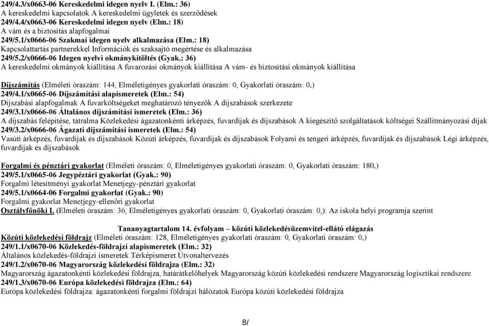2/x0666-06 Idegen nyelvi okmánykitöltés (Gyak.