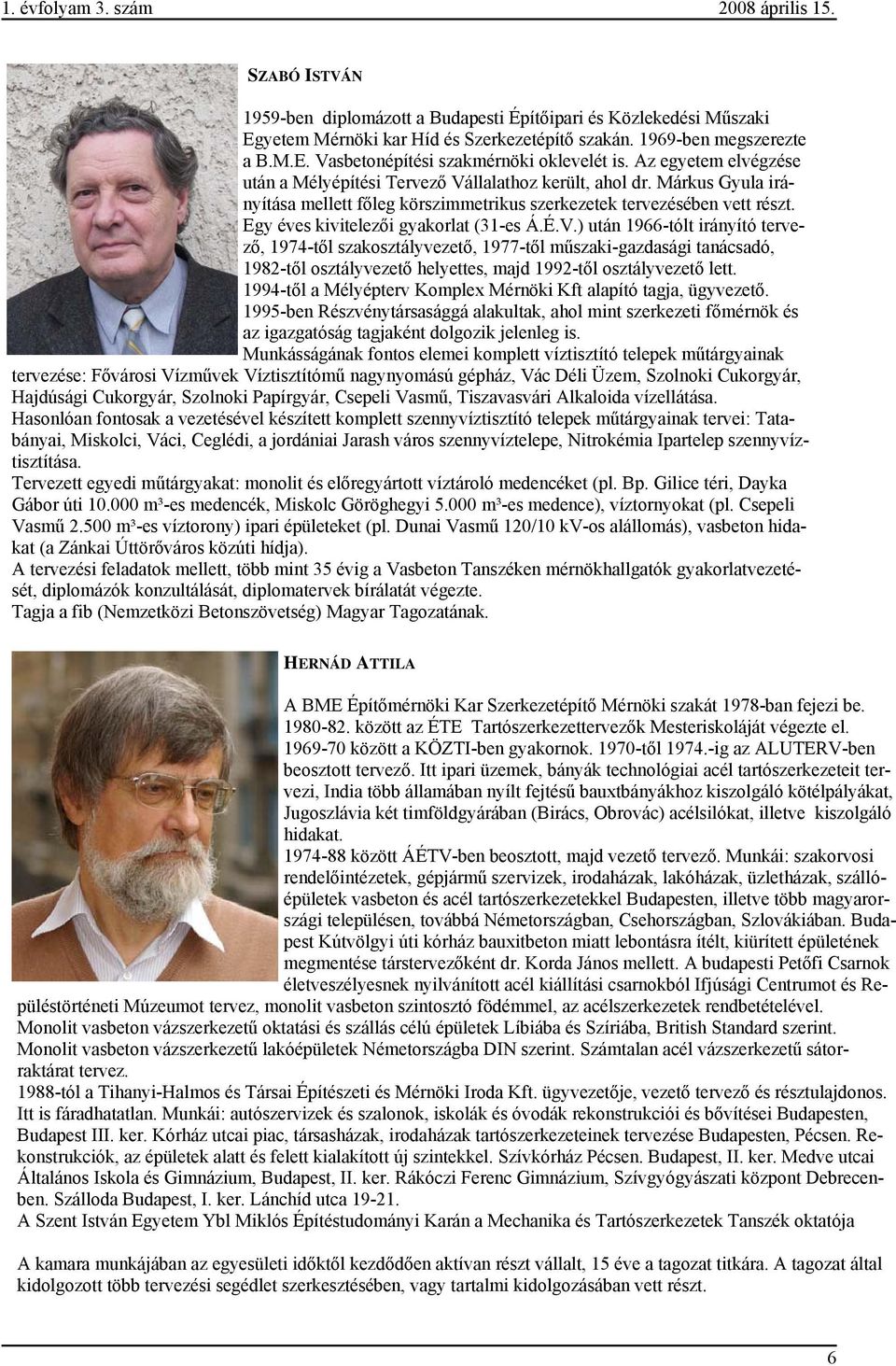 Egy éves kivitelezői gyakorlat (31-es Á.É.V.