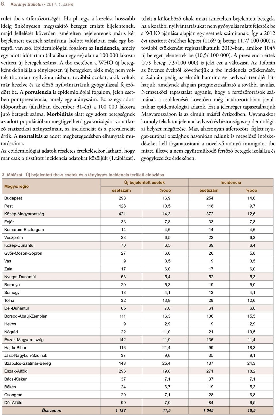 betegről van szó. Epidemiológiai fogalom az incidencia, amely egy adott időtartam (általában egy év) alatt a 100 000 lakosra vetített új betegek száma.