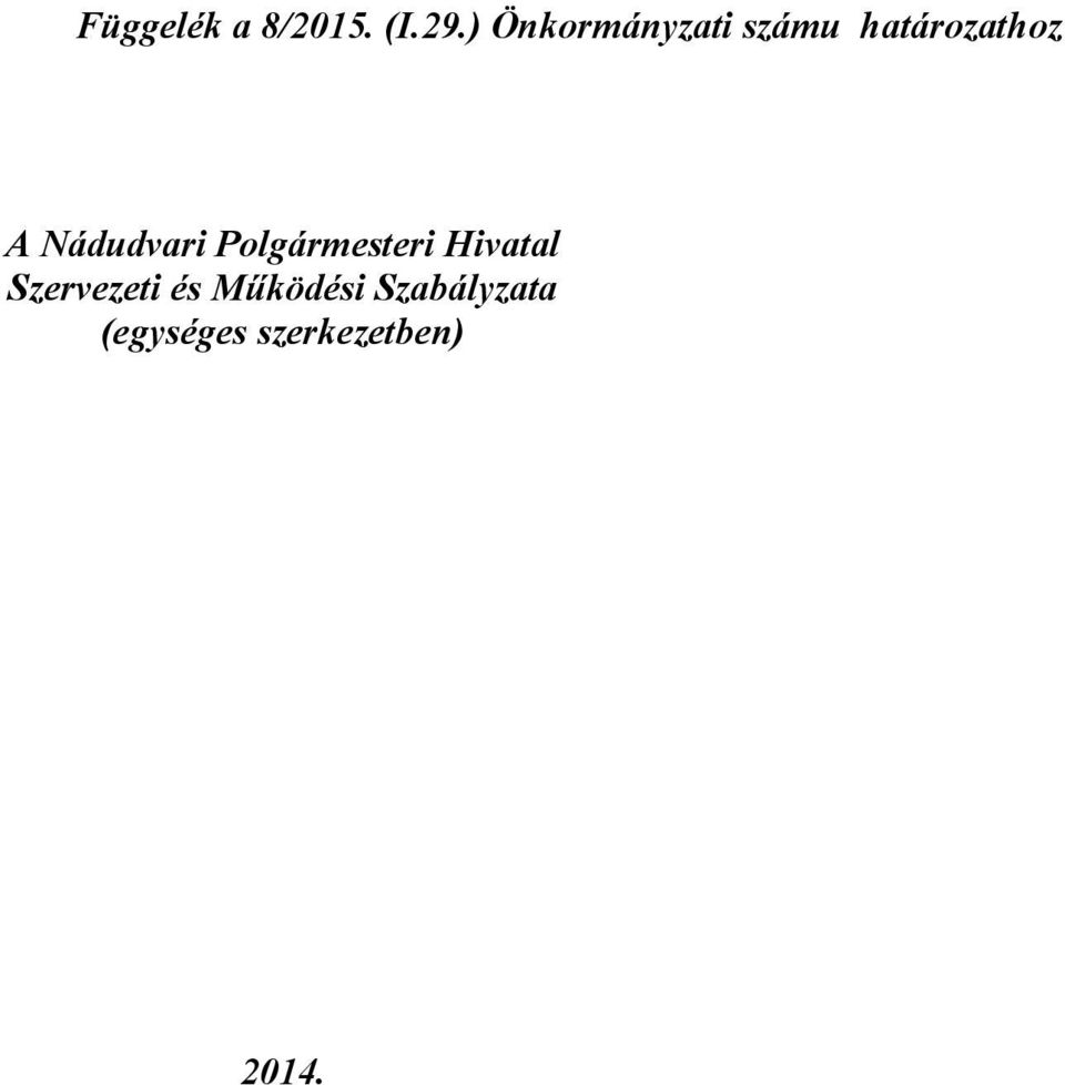 Nádudvari Polgármesteri Hivatal