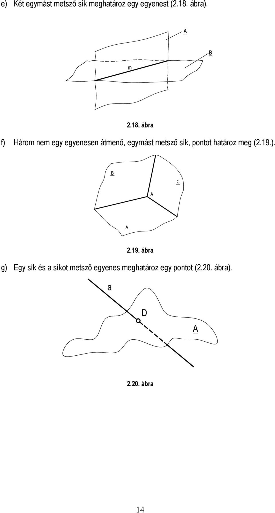 sík, pontot határoz meg (2.19.