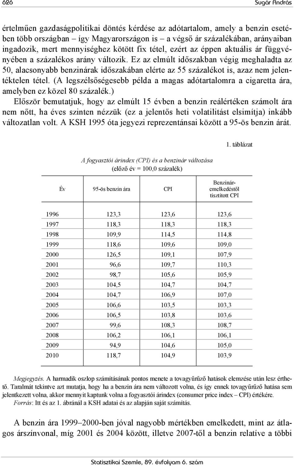 Ez az elmúlt időszakban végig meghaladta az 50, alacsonyabb benzinárak időszakában elérte az 55 százalékot is, azaz nem jelentéktelen tétel.