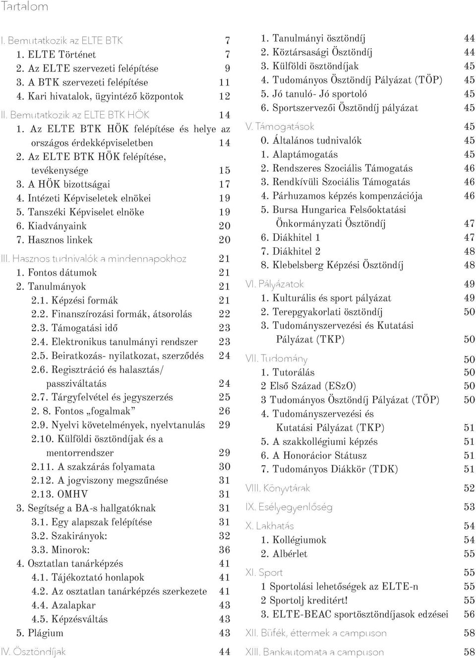 Intézeti Képviseletek elnökei 19 5. Tanszéki Képviselet elnöke 19 6. Kiadványaink 20 7. Hasznos linkek 20 III. Hasznos tudnivalók a mindennapokhoz 21 1. Fontos dátumok 21 2. Tanulmányok 21 2.1. Képzési formák 21 2.