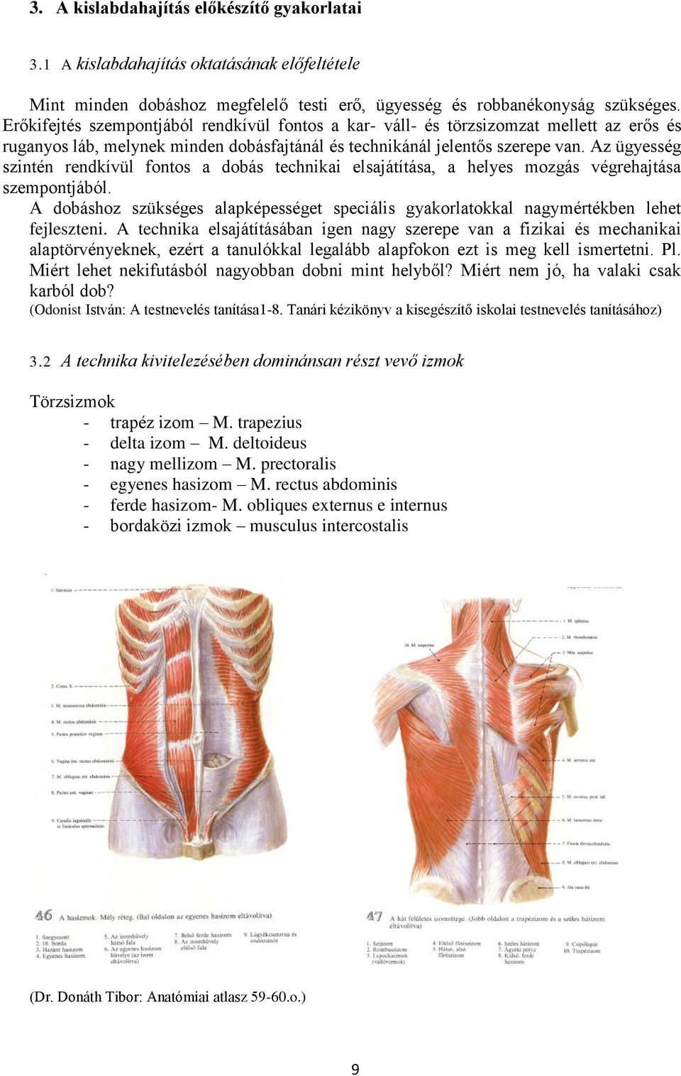 Az ügyesség szintén rendkívül fontos a dobás technikai elsajátítása, a helyes mozgás végrehajtása szempontjából.