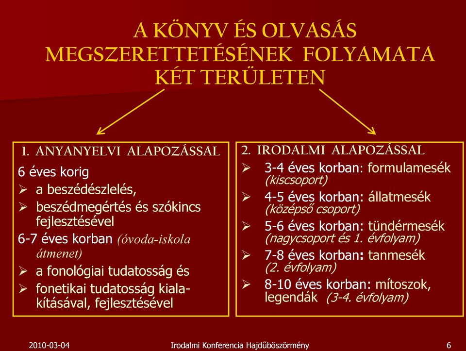 fonológiai tudatosság és fonetikai tudatosság kialakításával, fejlesztésével 2.