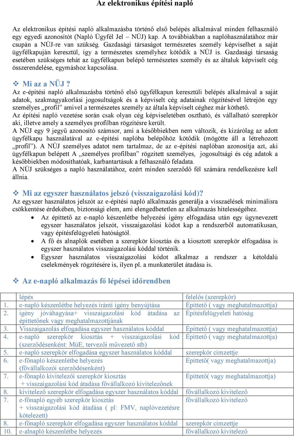 Gazdasági társaságot természetes személy képviselhet a saját ügyfélkapuján keresztül, így a természetes személyhez kötődik a NÜJ is.