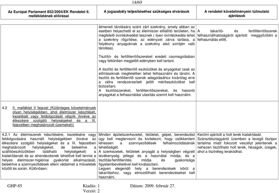 Tisztító- és fertőtlenítőszereket eredeti csomagolásban vagy feltűnően megjelölt edényben kell tartani.