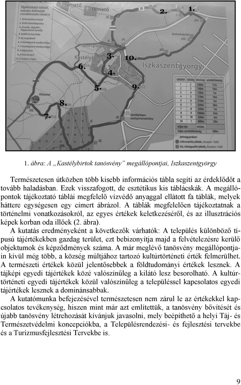 A táblák megfelelően tájékoztatnak a történelmi vonatkozásokról, az egyes értékek keletkezéséről, és az illusztrációs képek korban oda illőek (2. ábra).