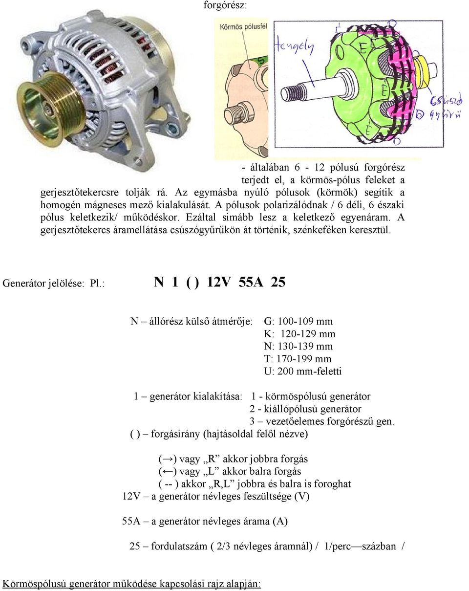 GENERÁTOR. Összeállította: Szalai Zoltán - PDF Ingyenes letöltés