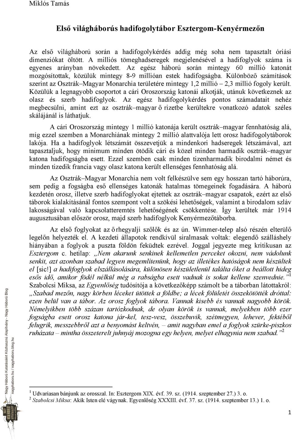 Az egész háború során mintegy 60 millió katonát mozgósítottak, közülük mintegy 8-9 millióan estek hadifogságba.