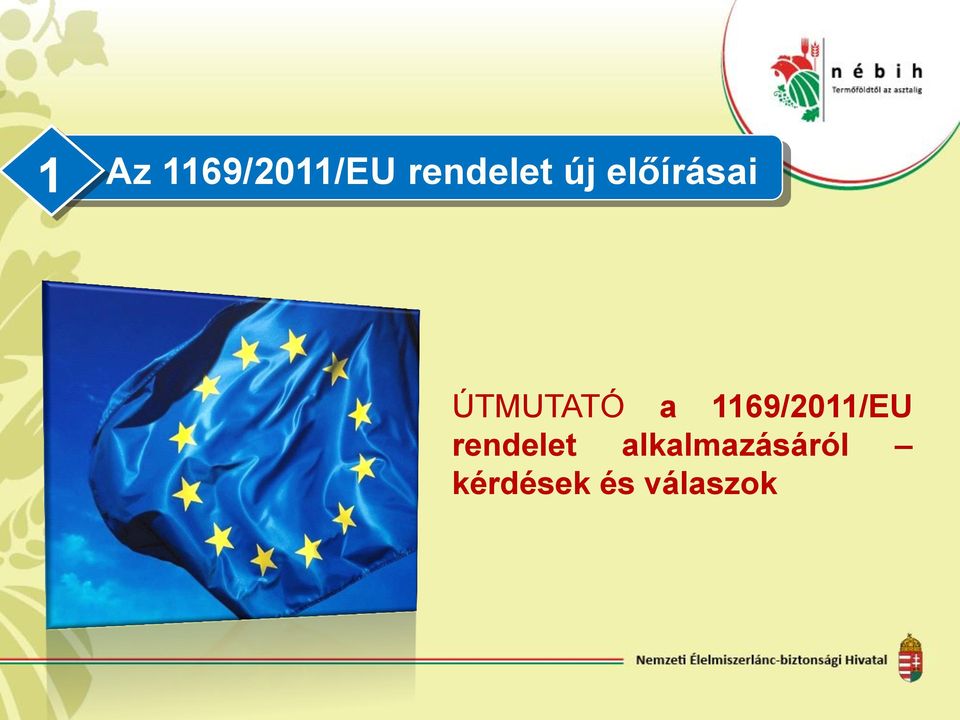 1169/2011/EU rendelet