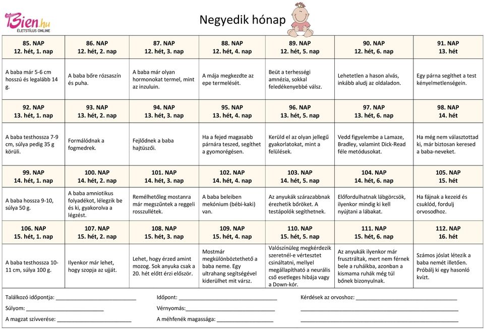 Első hónap. 4. NAP 0. hét, 4. nap. Keresd meg otthonodban és munkahelyeden  a potenciális veszélyeket. 11. NAP 1. hét, 4. nap - PDF Free Download