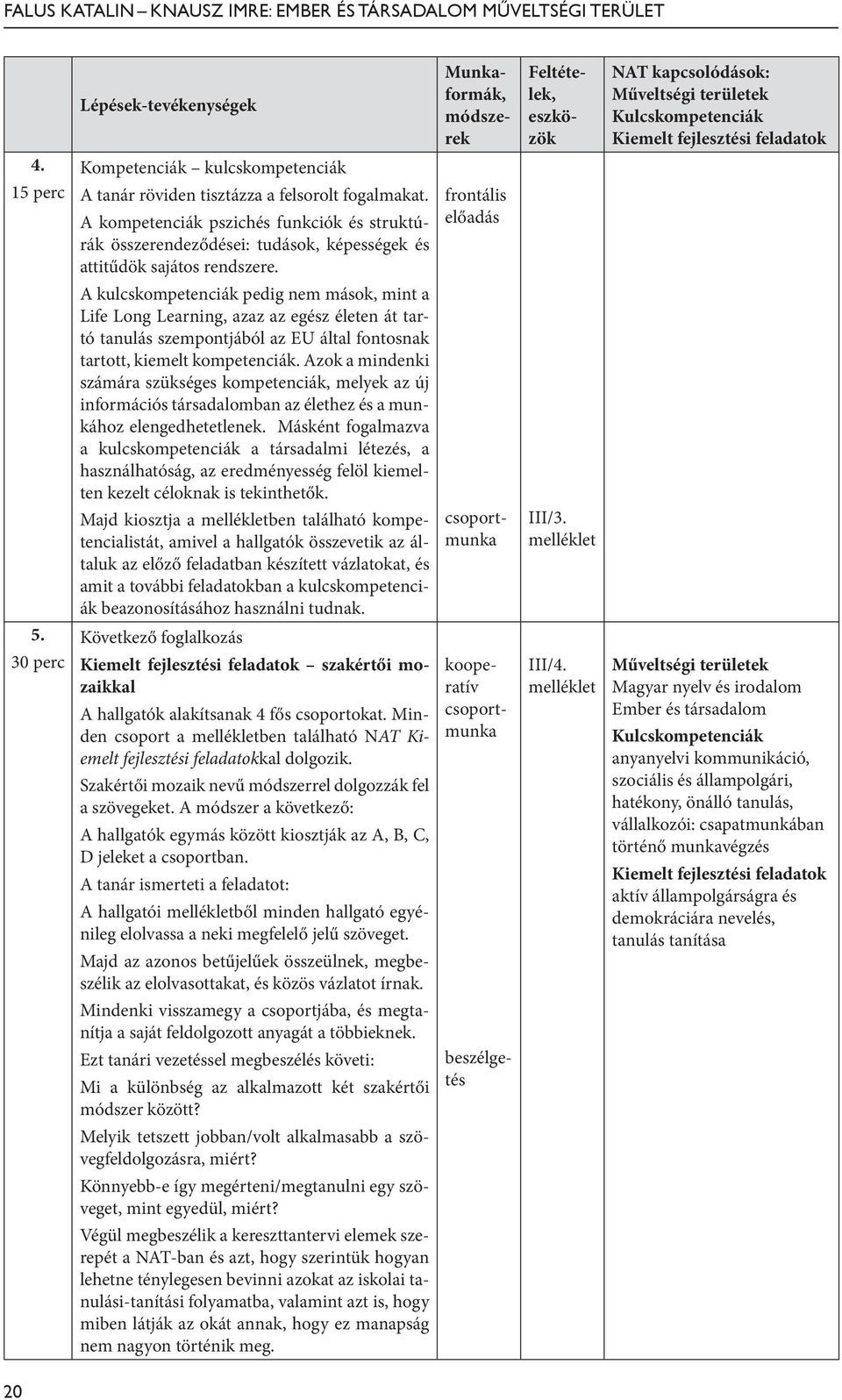 A kompetenciák pszichés funkciók és struktúrák összerendeződései: tudások, képességek és attitűdök sajátos rendszere.