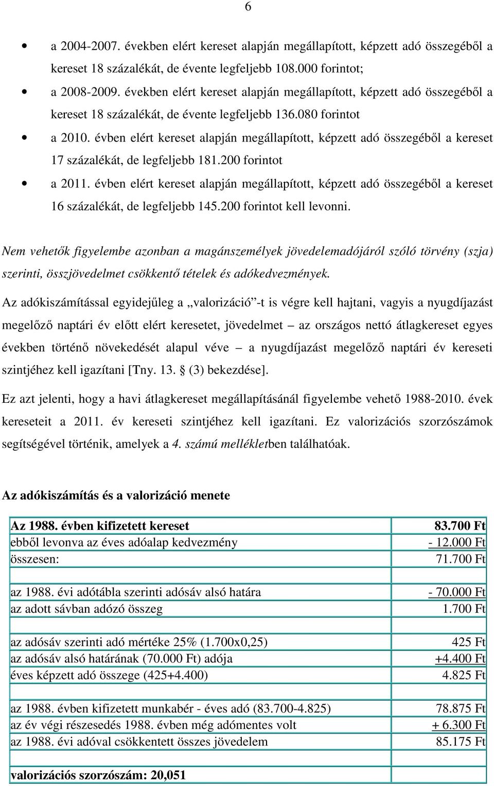 évben elért kereset alapján megállapított, képzett adó összegéből a kereset 17 százalékát, de legfeljebb 181.200 forintot a 2011.