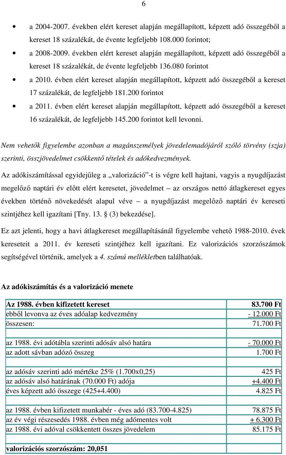 évben elért kereset alapján megállapított, képzett adó összegéből a kereset 17 százalékát, de legfeljebb 181.200 forintot a 2011.