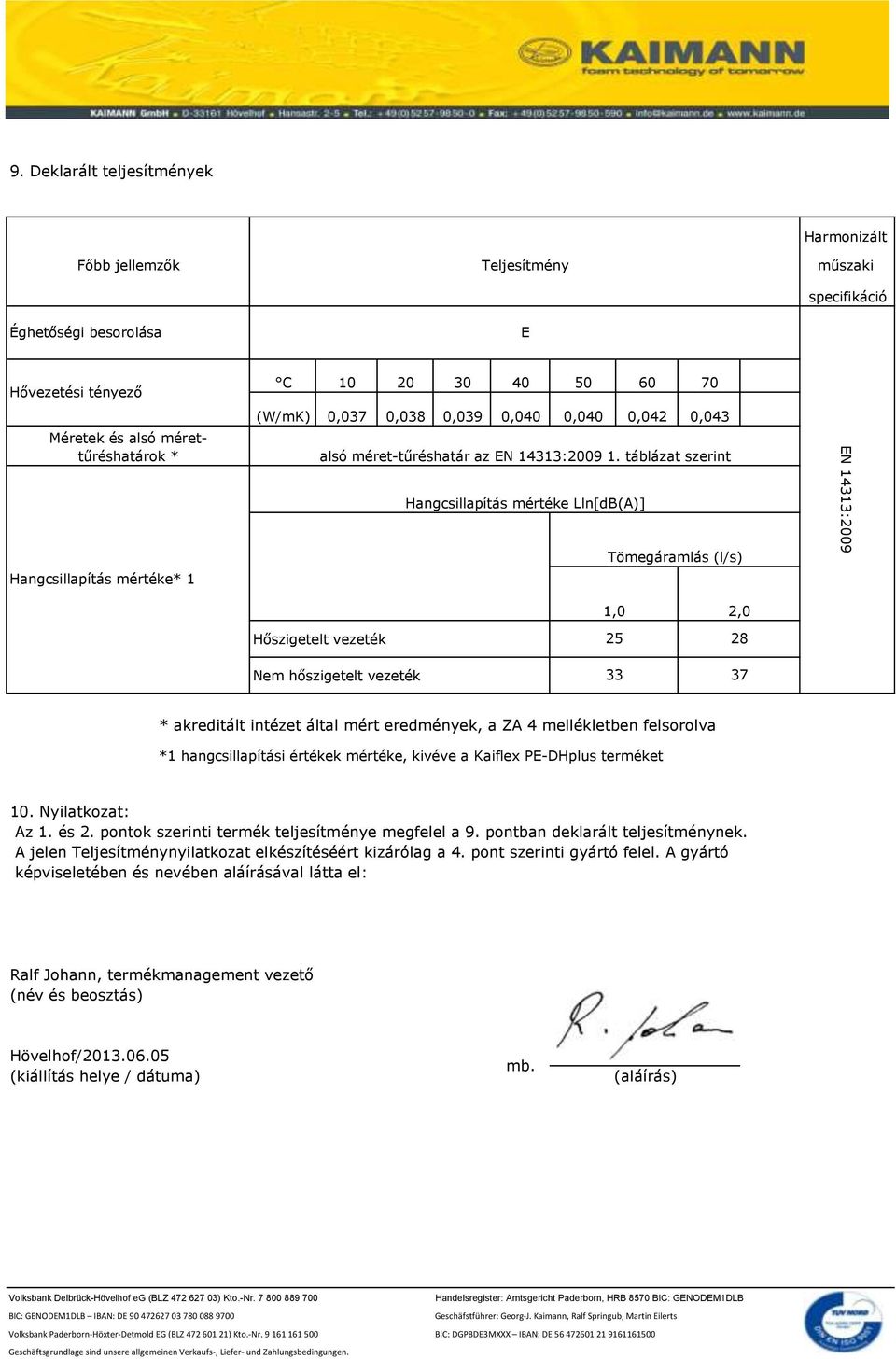 Teljesítménynyilatkozat - PDF Free Download