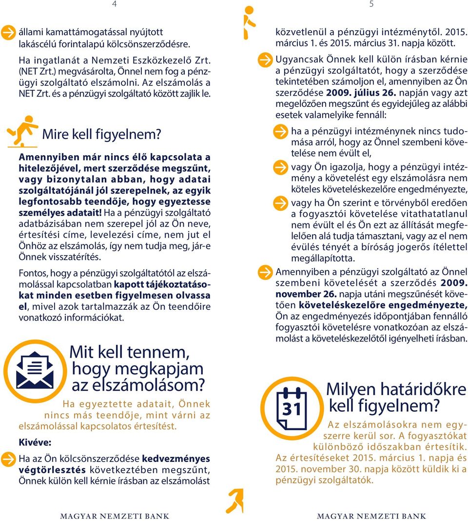 Amennyiben már nincs élő kapcsolata a hitelezőjével, mert szerződése megszűnt, vagy bizonytalan abban, hogy adatai szolgáltatójánál jól szerepelnek, az egyik legfontosabb teendője, hogy egyeztesse