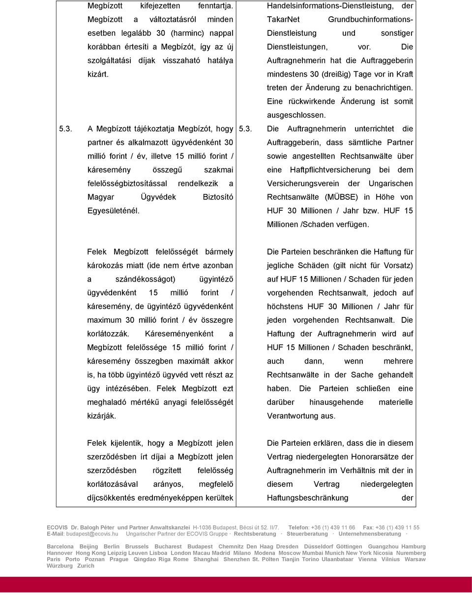 ECOVIS DR. BALOGH PÉTER UND PARTNER ANWALTSKANZLEI - PDF Ingyenes letöltés