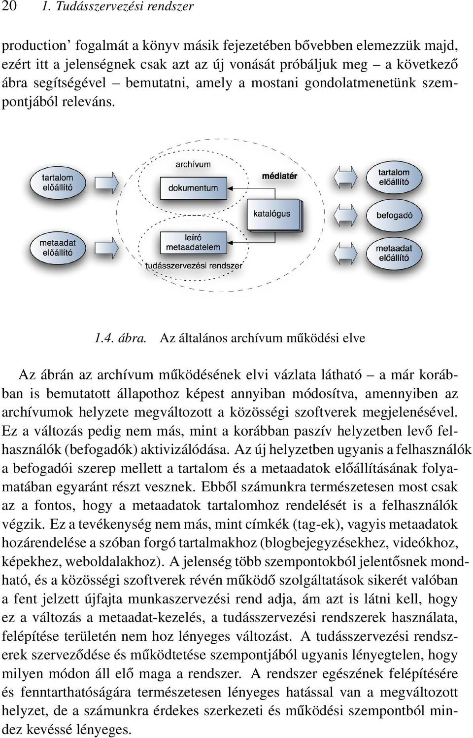 Az általános archívum működési elve Az ábrán az archívum működésének elvi vázlata látható a már korábban is bemutatott állapothoz képest annyiban módosítva, amennyiben az archívumok helyzete