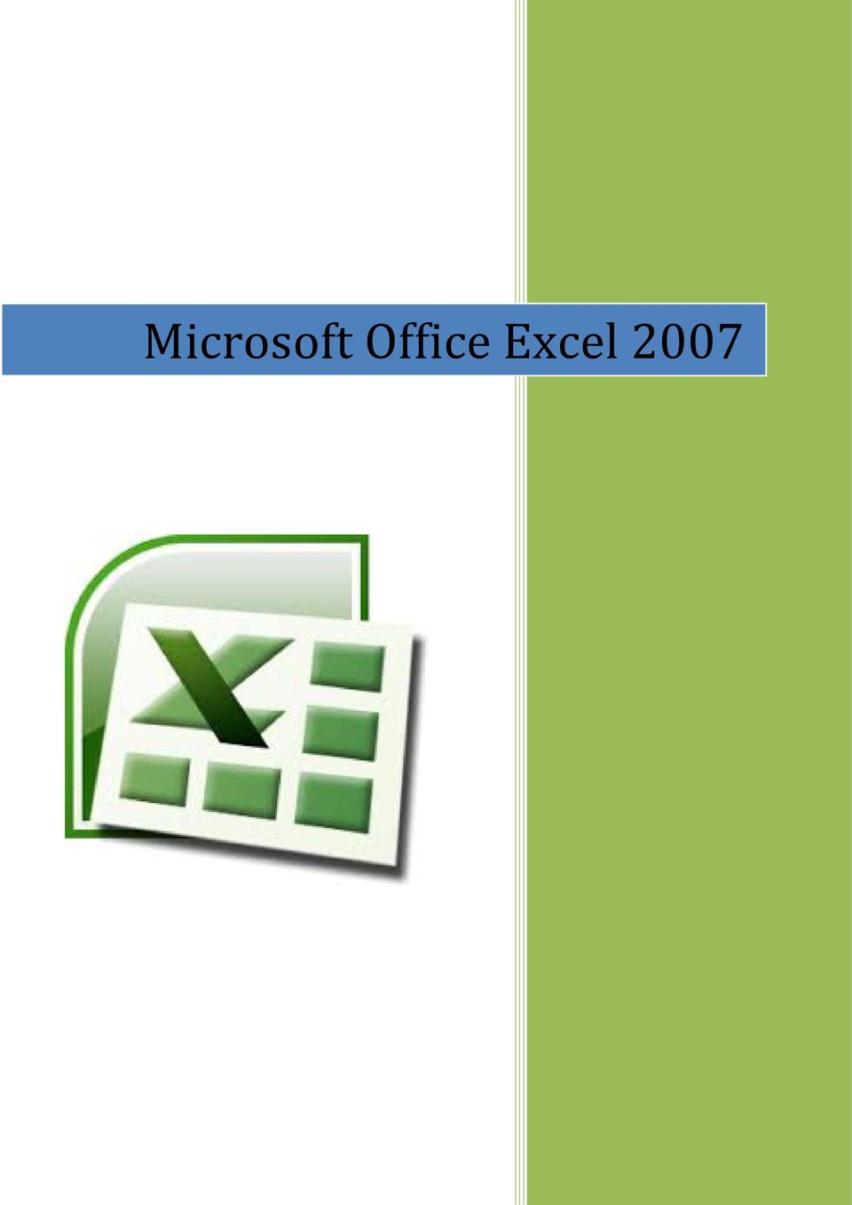 Microsoft Office Excel PDF Free Download