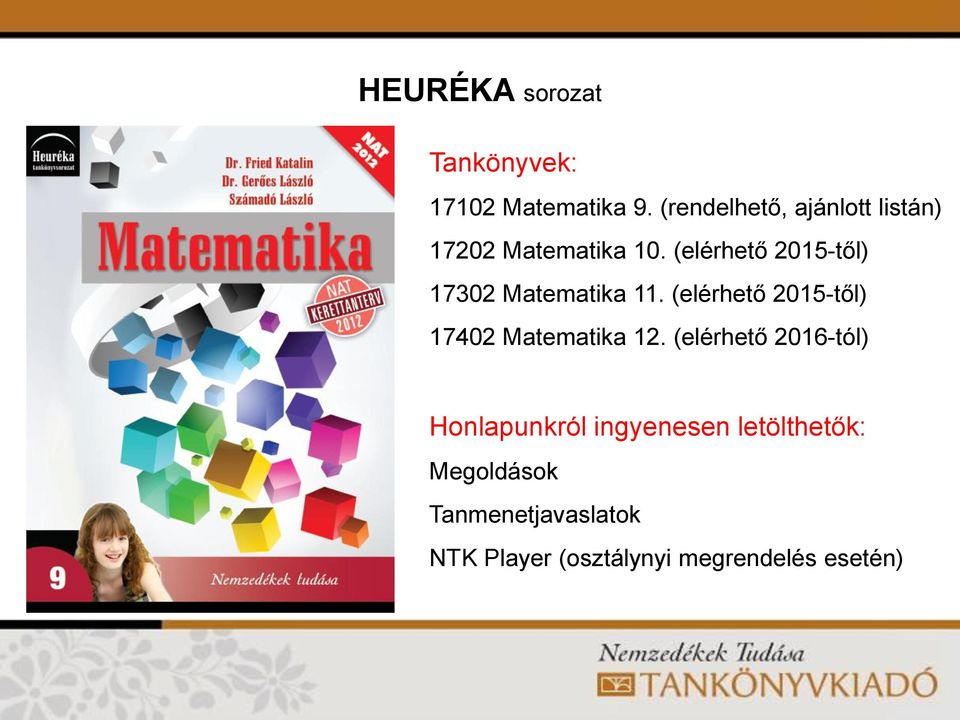 (elérhető 2015-től) 17302 Matematika 11.