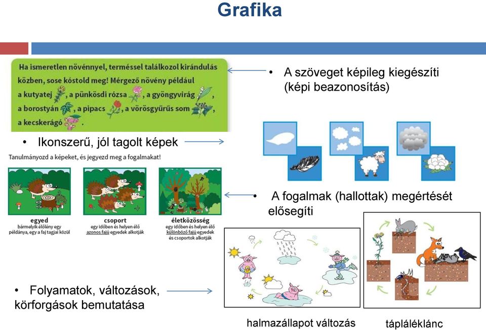 (hallottak) megértését elősegíti Folyamatok,