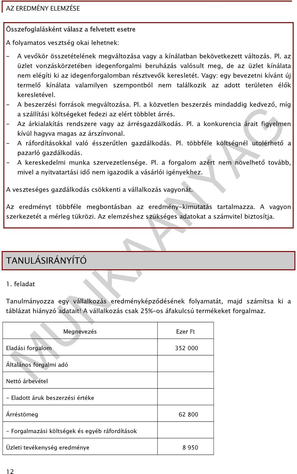 Vagy: egy bevezetni kívánt új termelő kínálata valamilyen szempontból nem találkozik az adott területen élők keresletével. - A beszerzési források megváltozása. Pl.