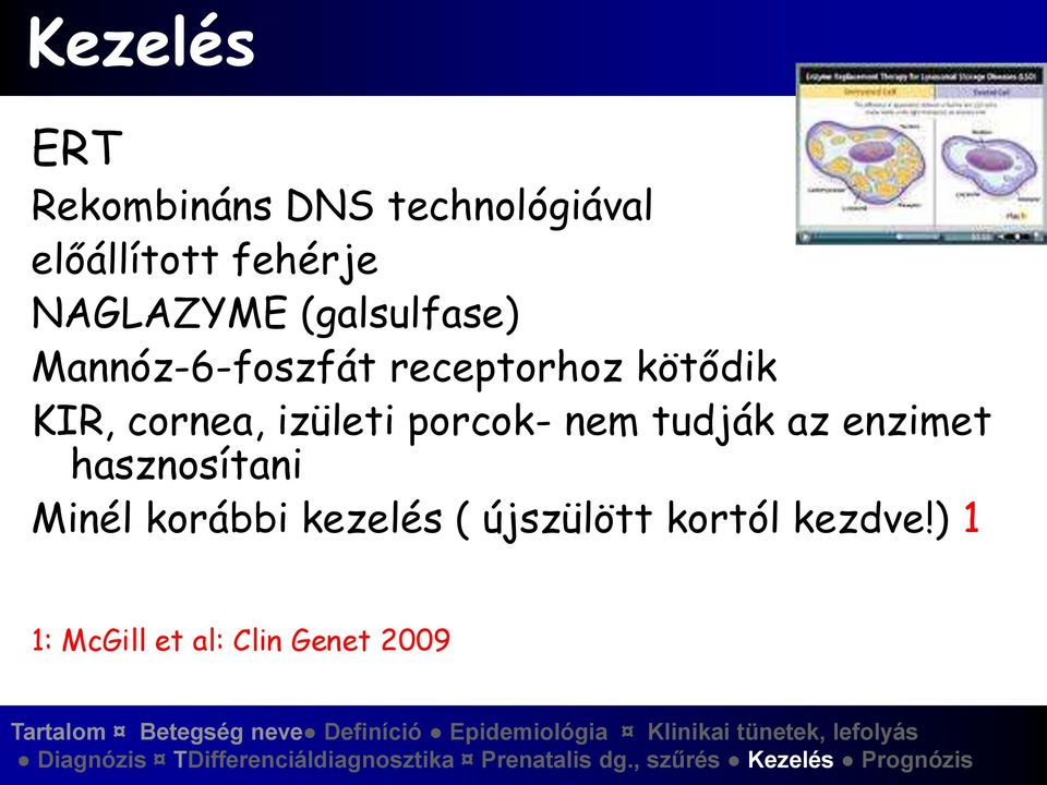 cornea, izületi porcok- nem tudják az enzimet hasznosítani Minél