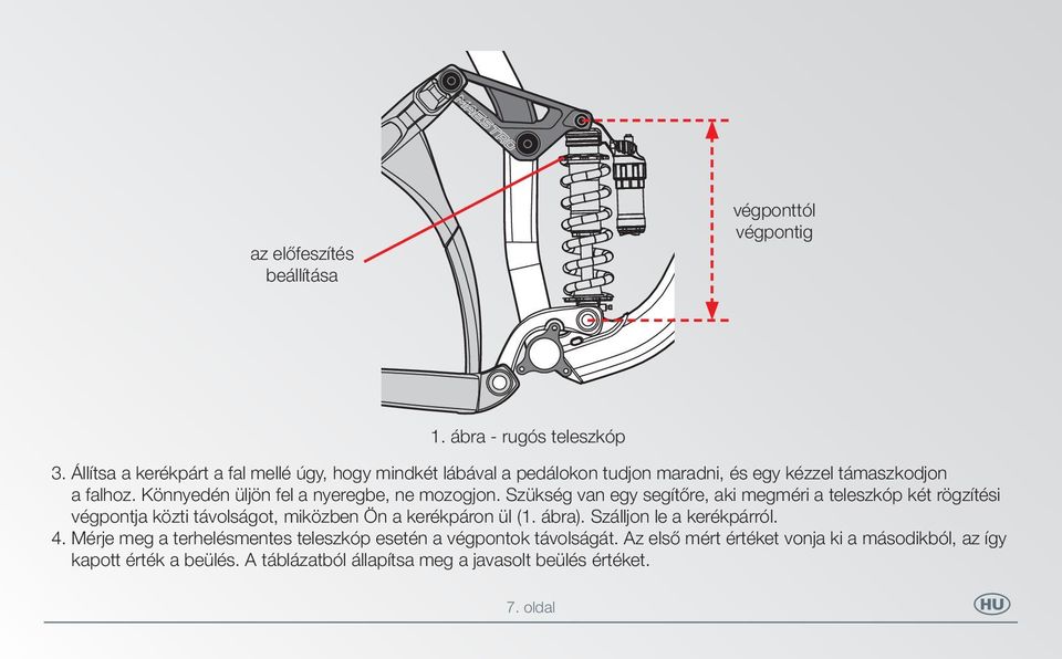 Használati utasítás full-teleszkópos kerékpárokhoz PDF Ingyenes letöltés