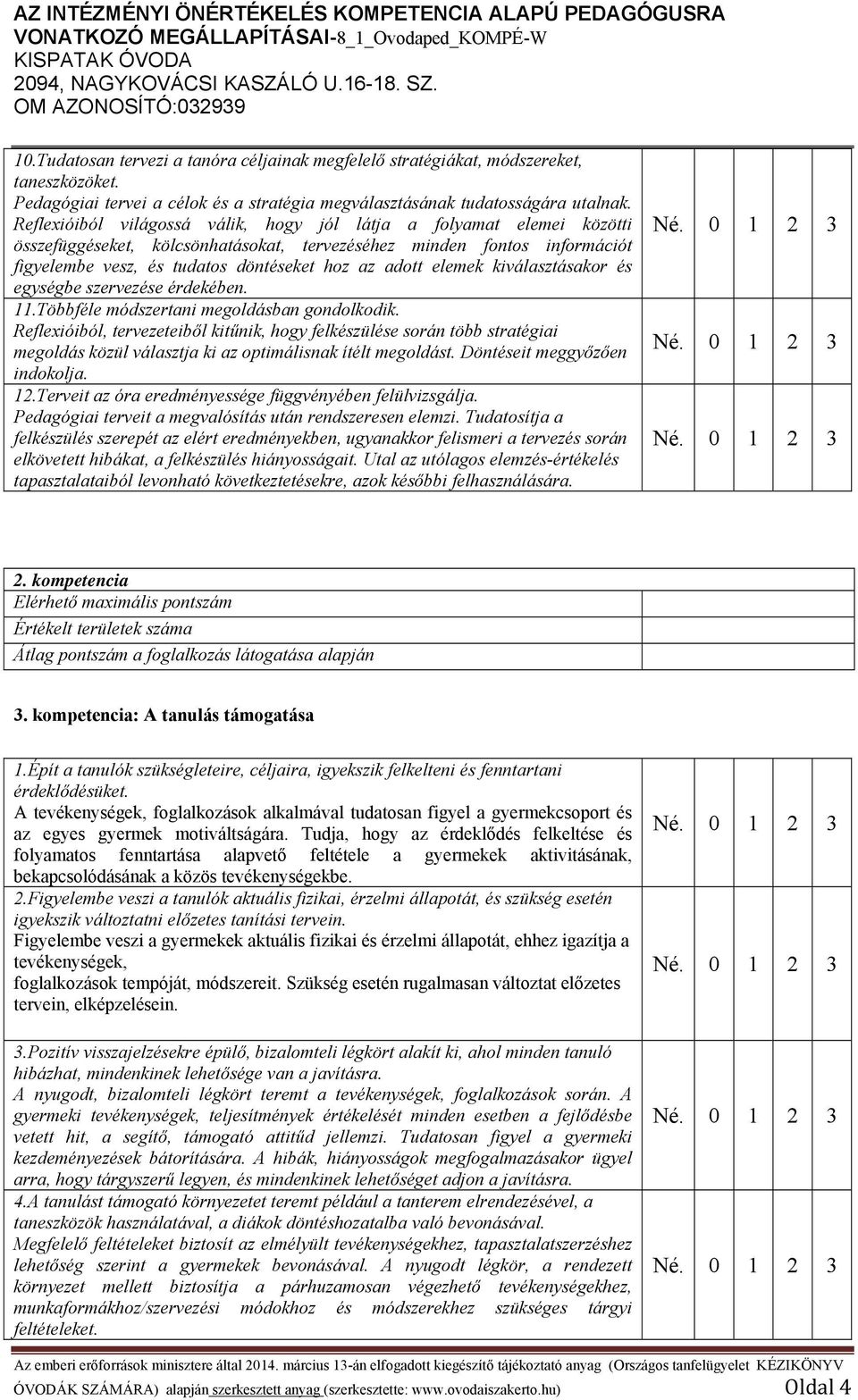 elemek kiválasztásakor és egységbe szervezése érdekében. 11.Többféle módszertani megoldásban gondolkodik.