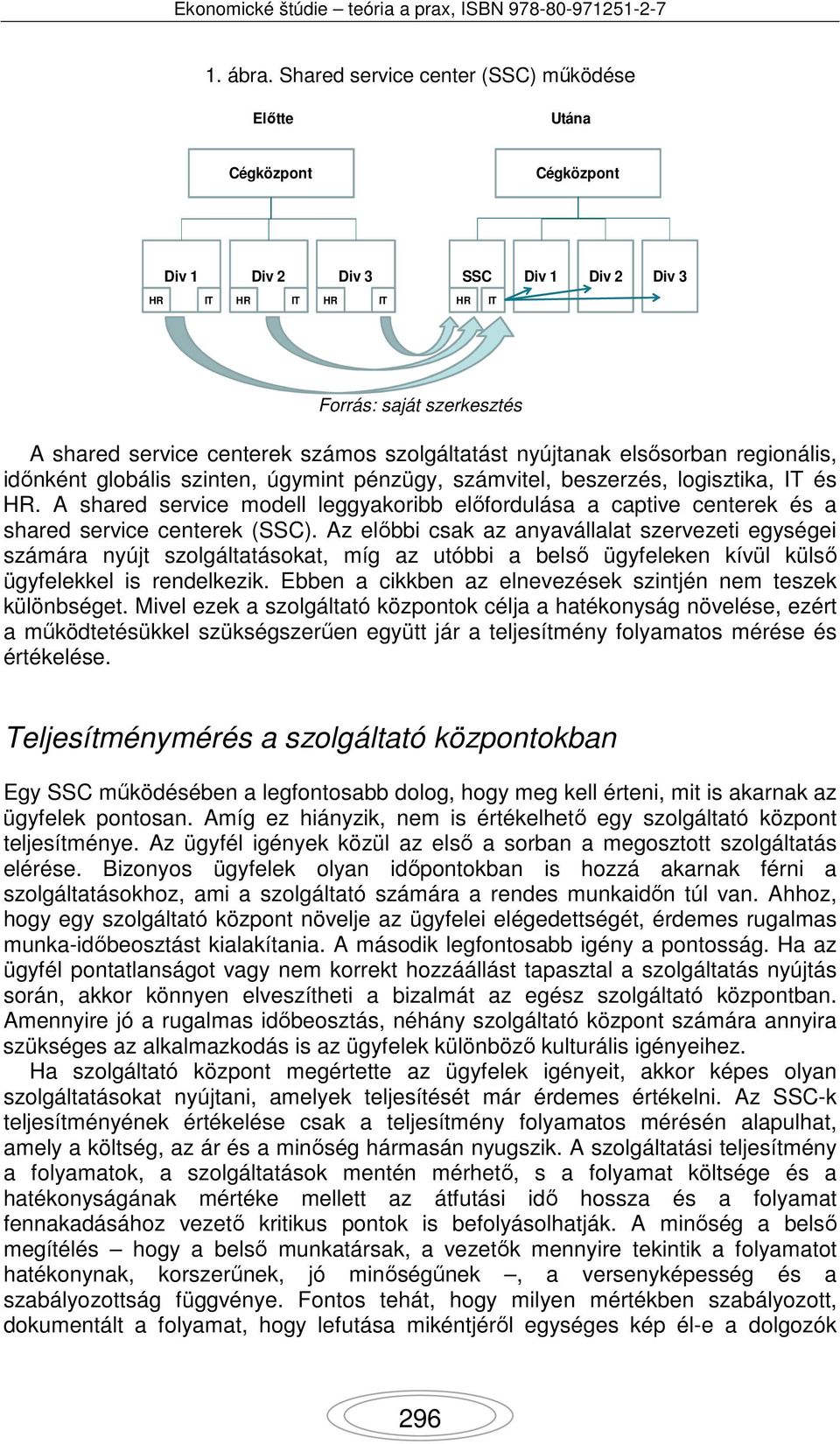 szolgáltatást nyújtanak elsősorban regionális, időnként globális szinten, úgymint pénzügy, számvitel, beszerzés, logisztika, IT és HR.