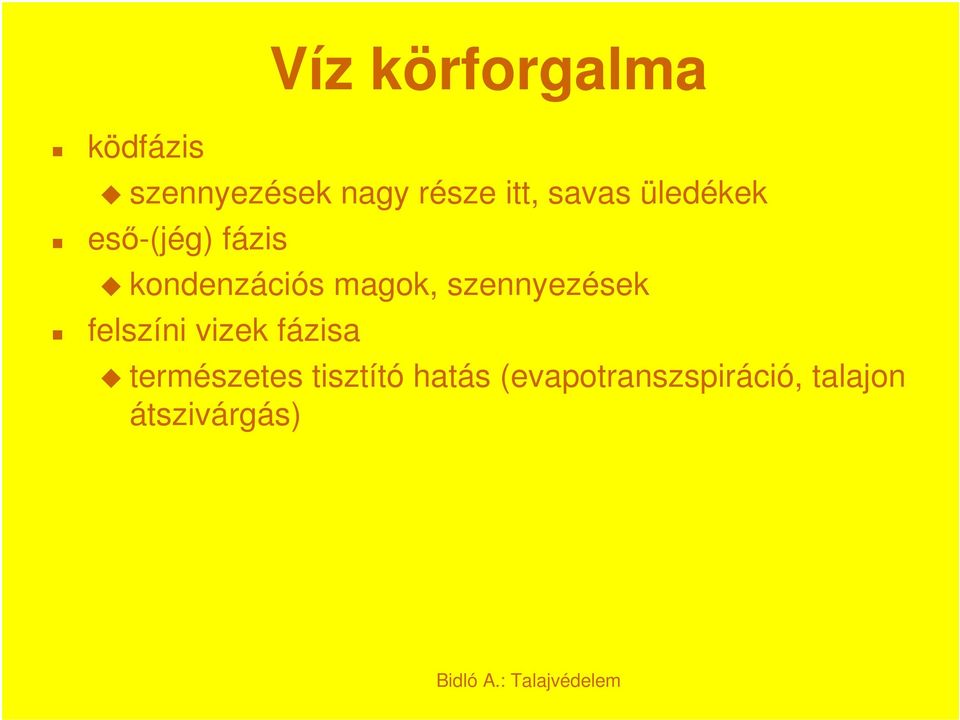 magok, szennyezések felszíni vizek fázisa